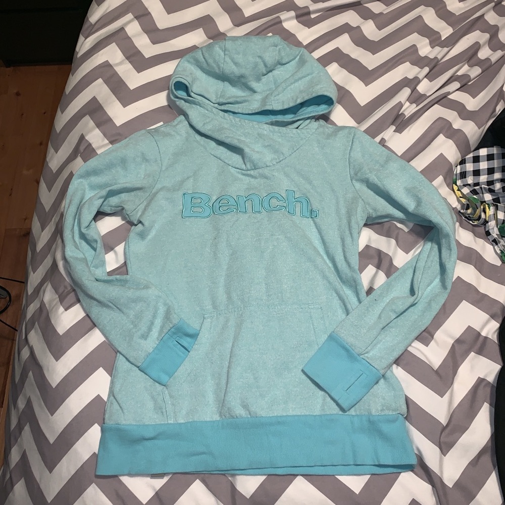 Blue hoodie
